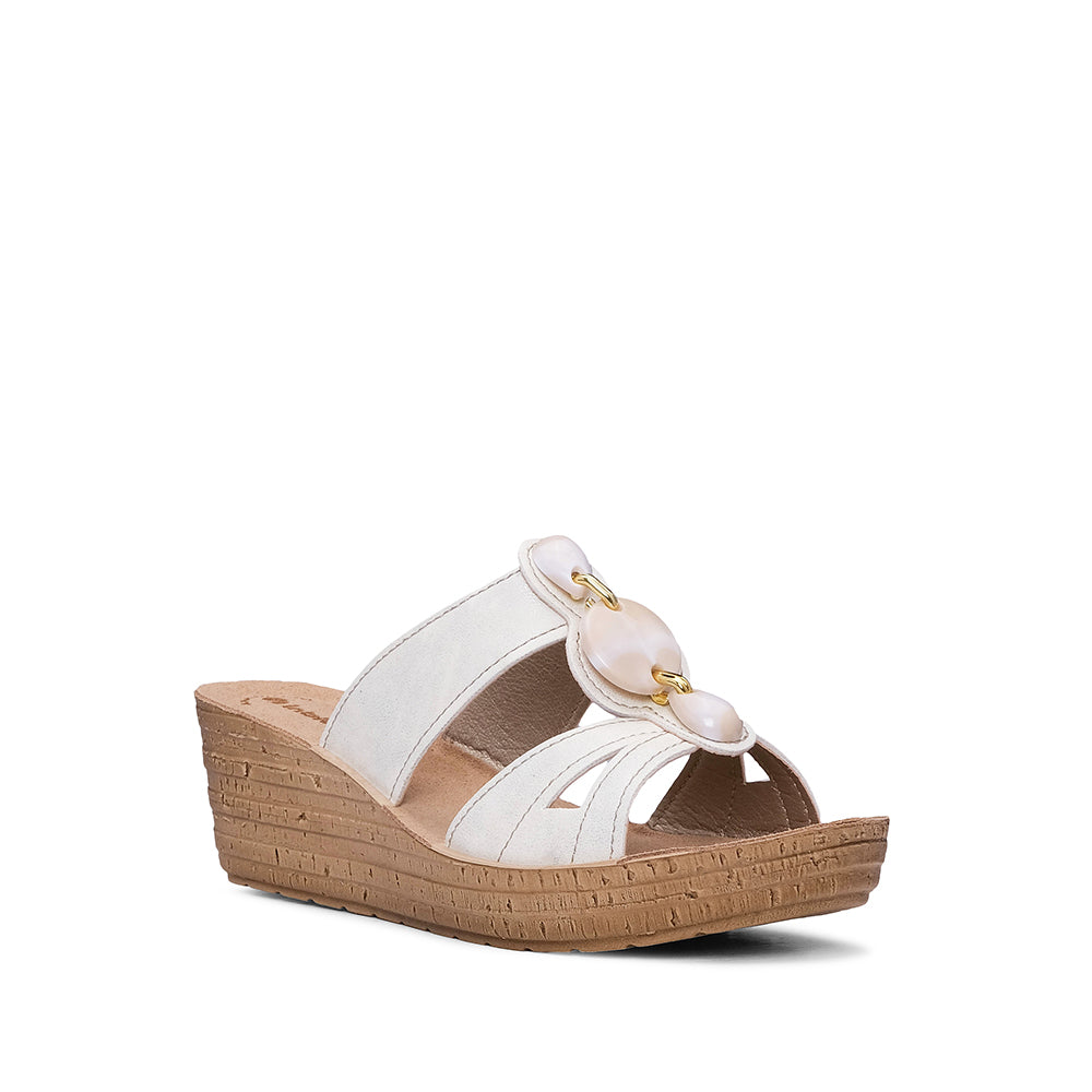 Chinelo Salto Cunha Mulher Pele Branco