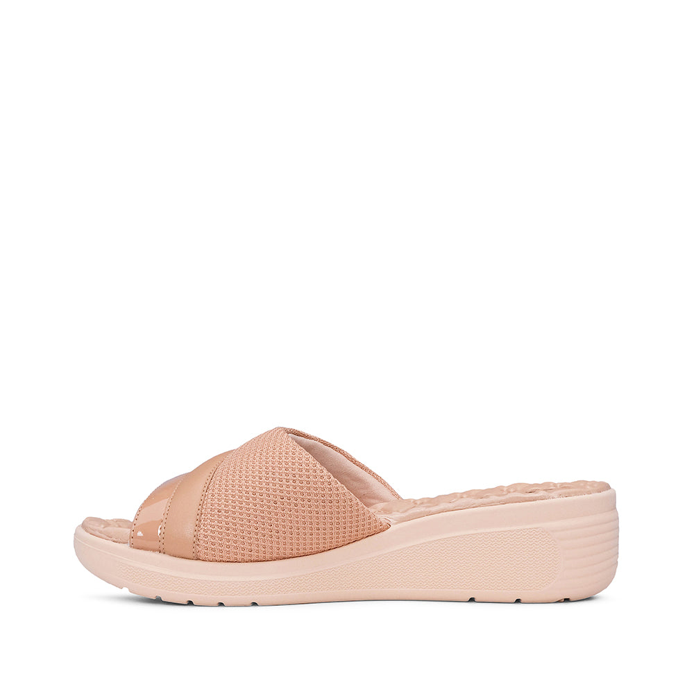 Chinelo Salto Cunha Mulher Pele Taupe