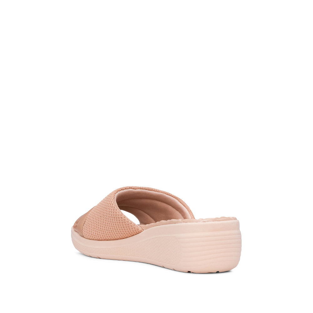 Chinelo Salto Cunha Mulher Pele Taupe