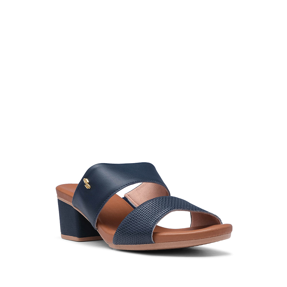 Soca Casual Mulher Pele Azul Marinho