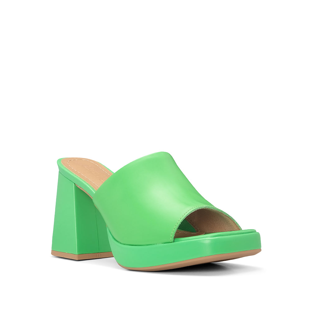 Soca Salto Alto Mulher Pele Verde