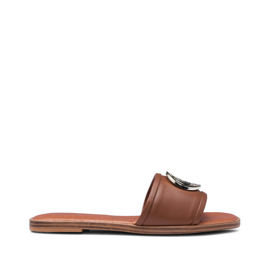 Chinelo Salto Raso Mulher Pele Camel