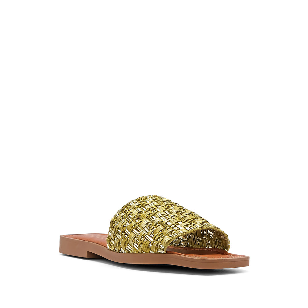 Chinelo Salto Raso Mulher Pele Verde
