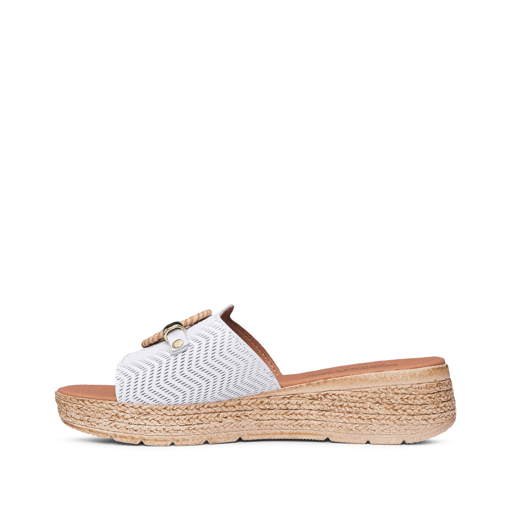 Chinelo Casual Mulher Gravado Branco