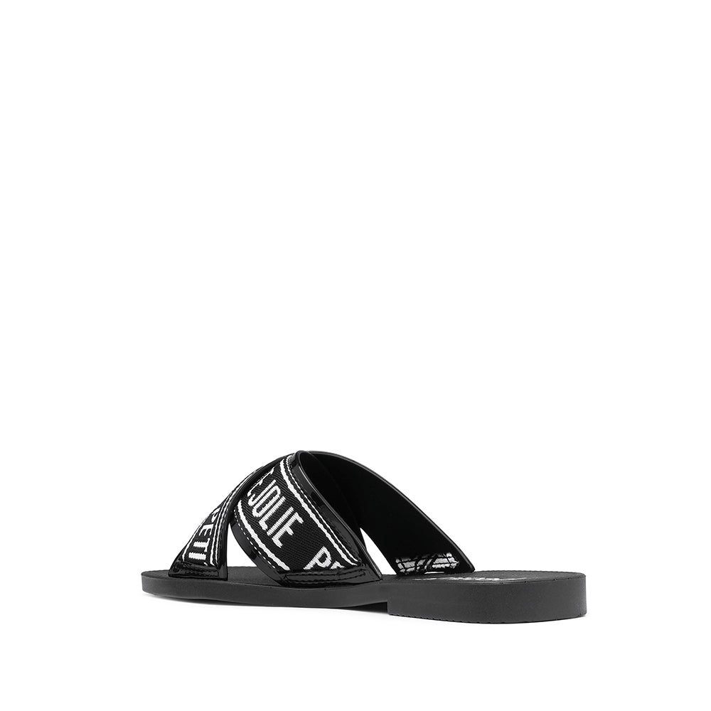 Chinelo Salto Raso Mulher Pele Sintética Preto