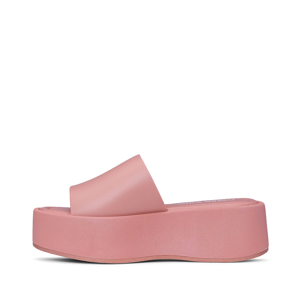 Chinelo Casual Mulher Pele Sintética Rosa