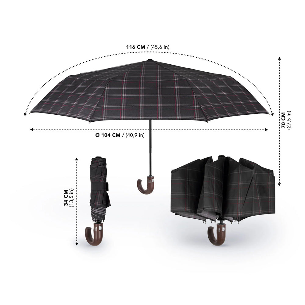 Guarda-chuva Portátil Homem Preto