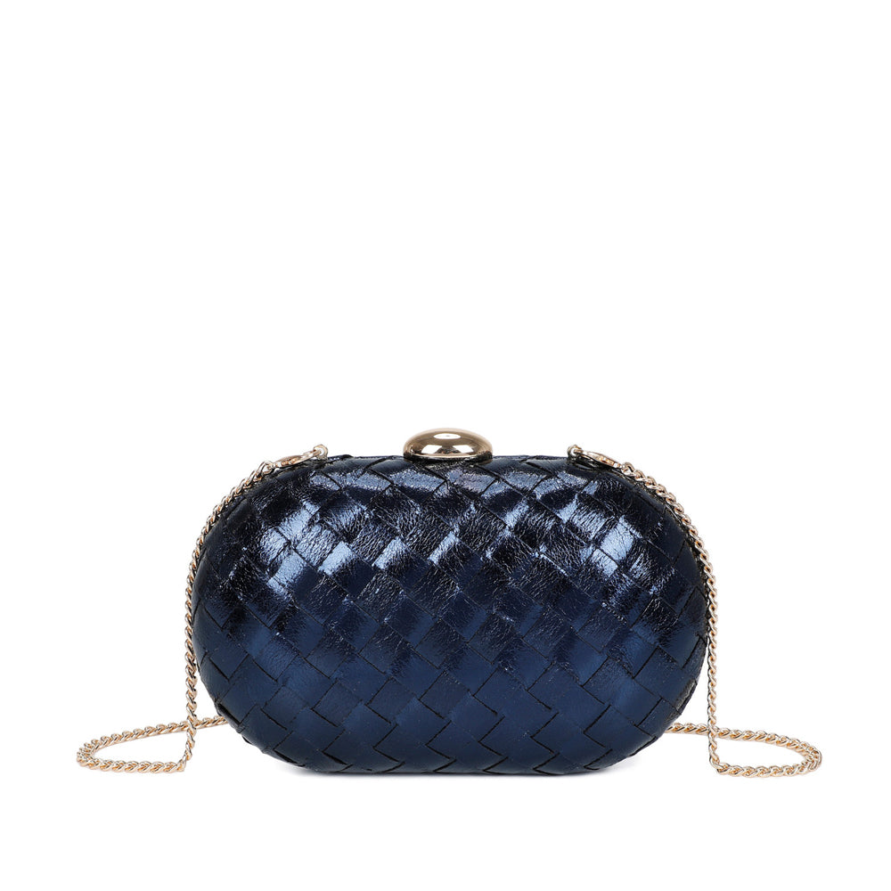 Mala Clutch Mulher Azul