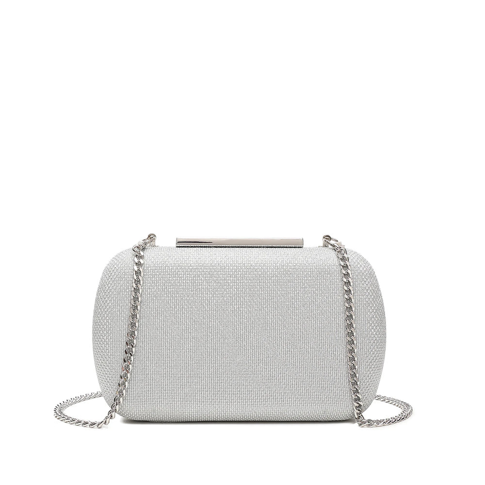 Mala Clutch Mulher Prata