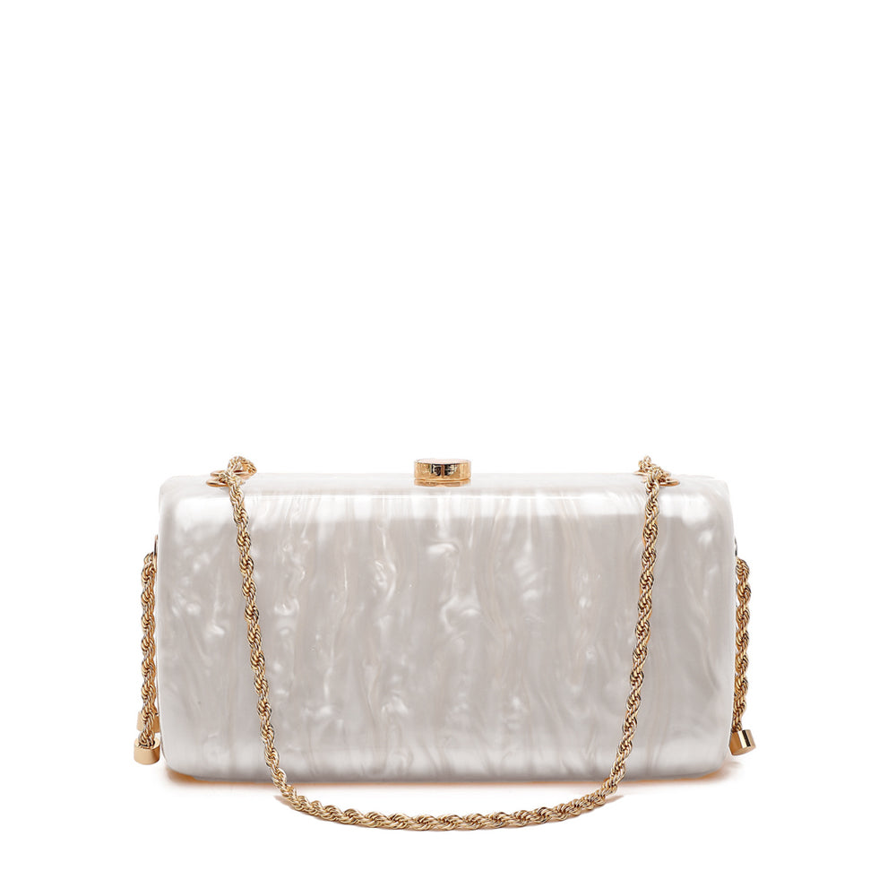 Mala Clutch Mulher Branco