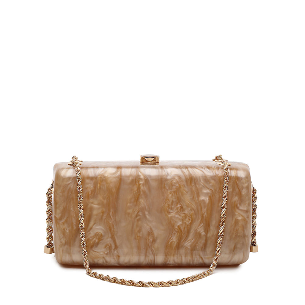 Mala Clutch Mulher Taupe