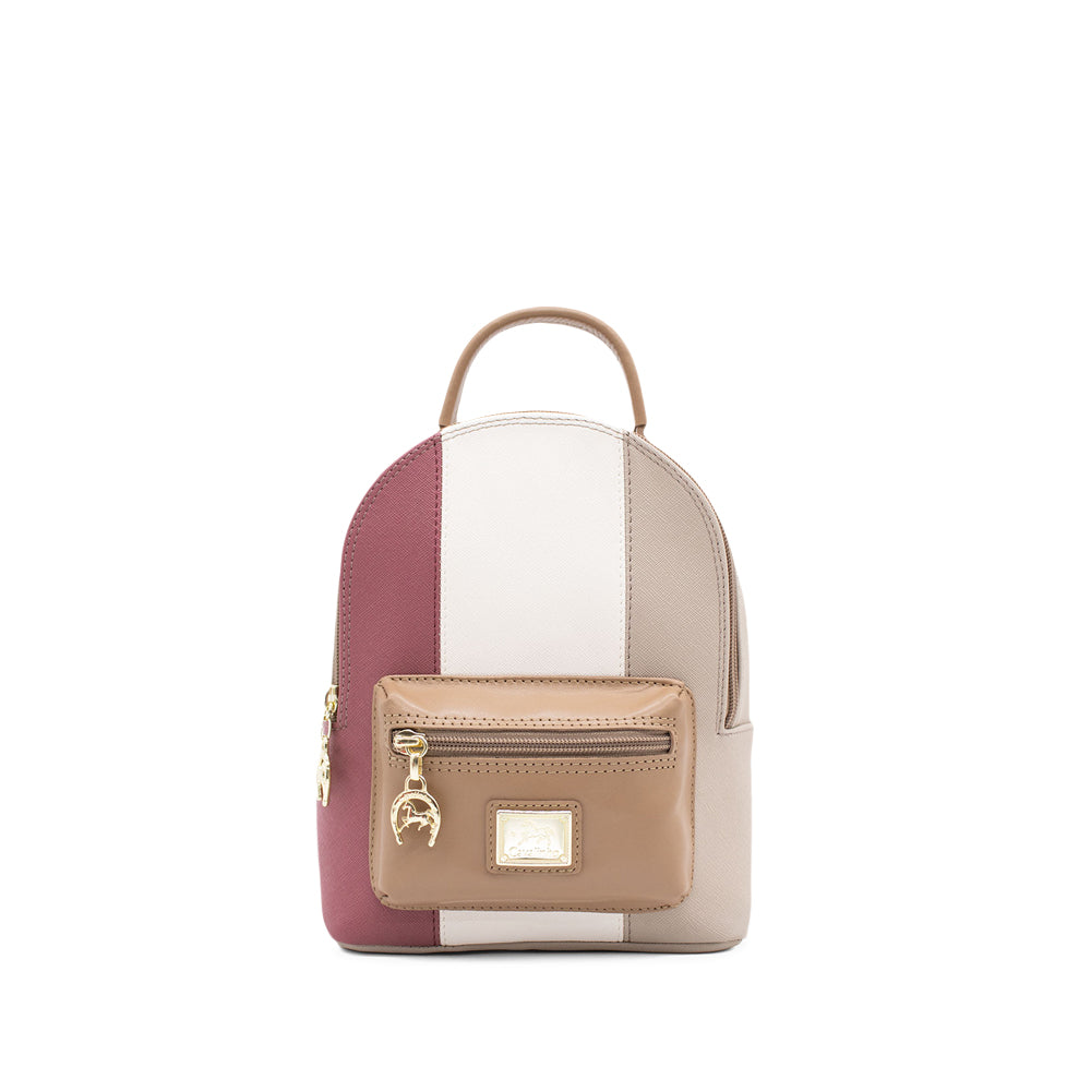 Mala Mochila Mulher Têxtil Areia