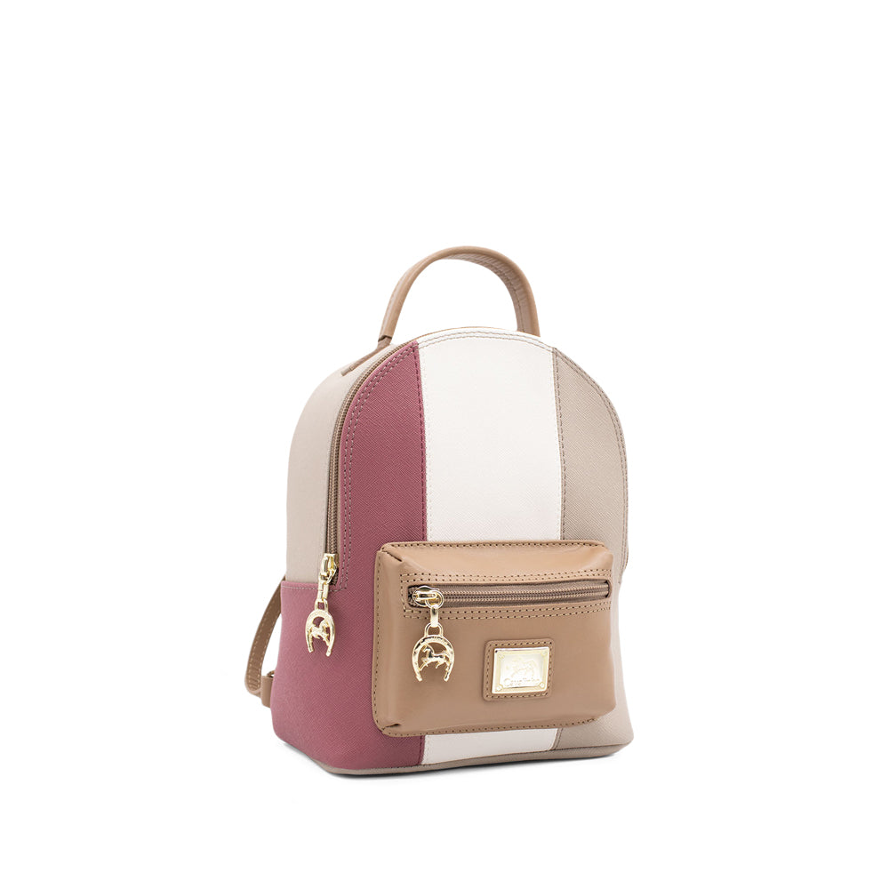 Mala Mochila Mulher Têxtil Areia