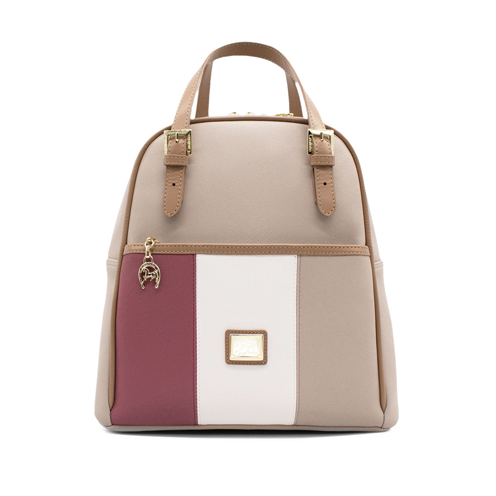 Mala Mochila Mulher Têxtil Areia