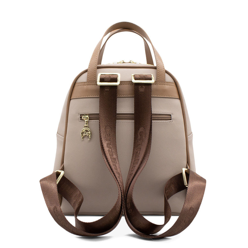 Mala Mochila Mulher Têxtil Areia