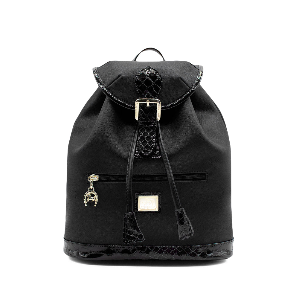Mala Mochila Mulher Têxtil Preto