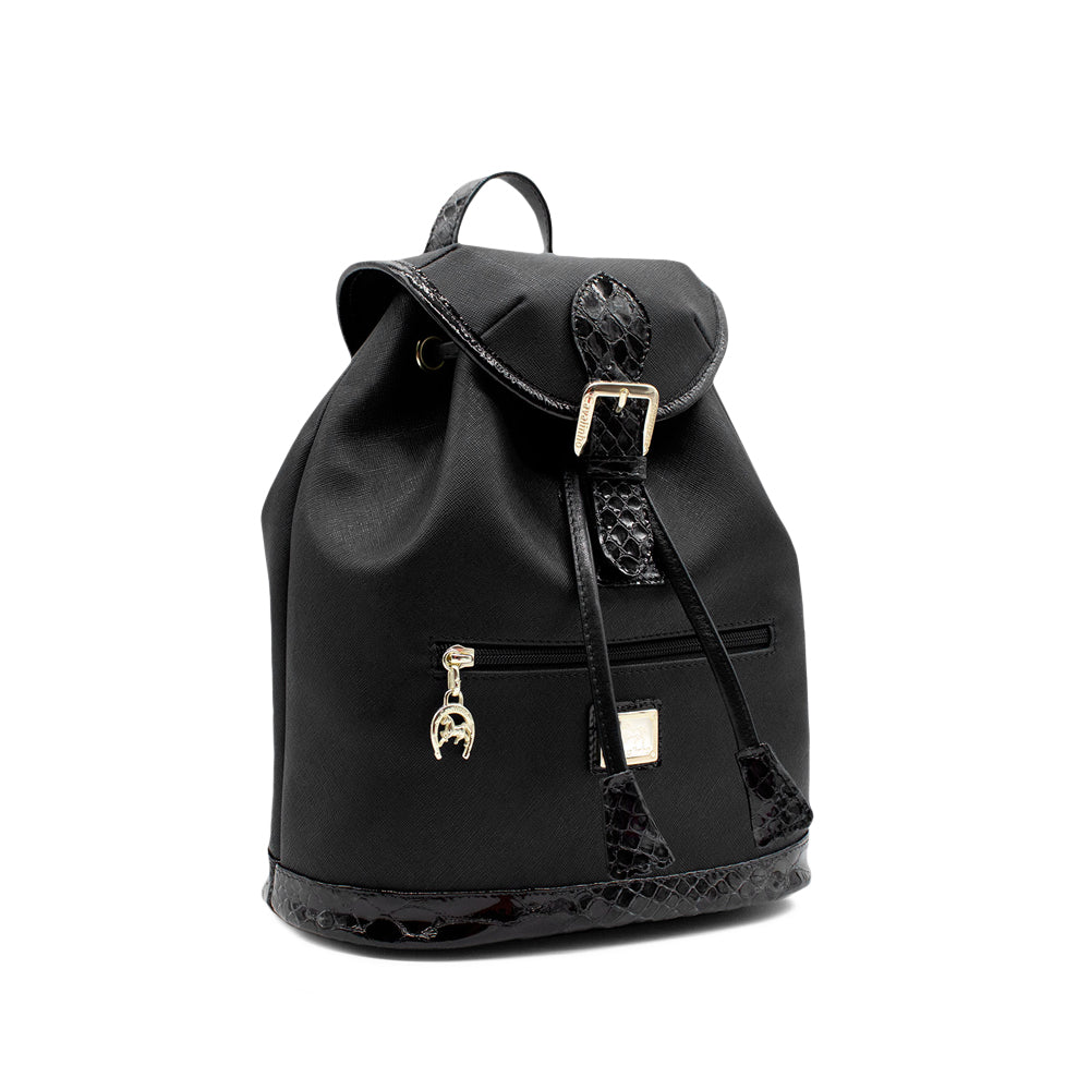 Mala Mochila Mulher Têxtil Preto