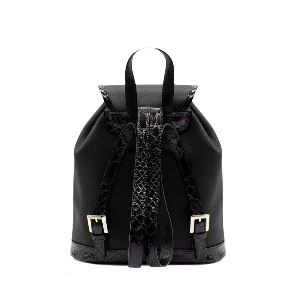 Mala Mochila Mulher Têxtil Preto