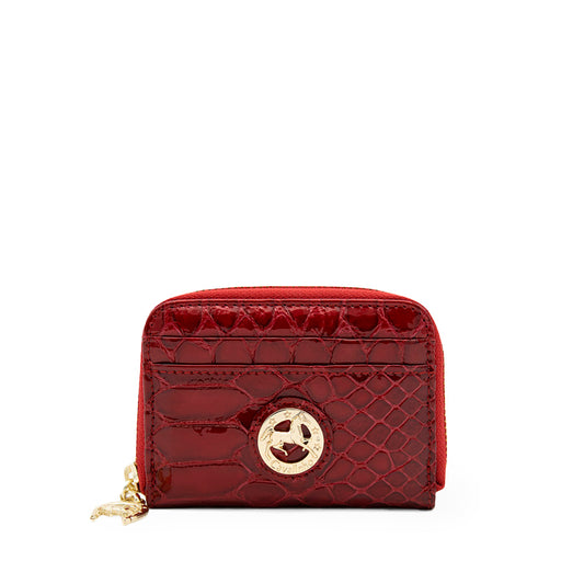 Carteira Tiracolo Mulher Animal Print Vermelho