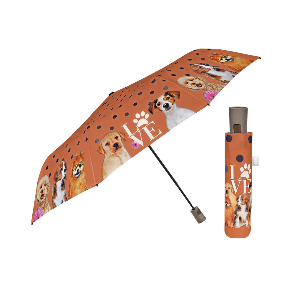 Guarda-chuva Portátil Mulher Laranja