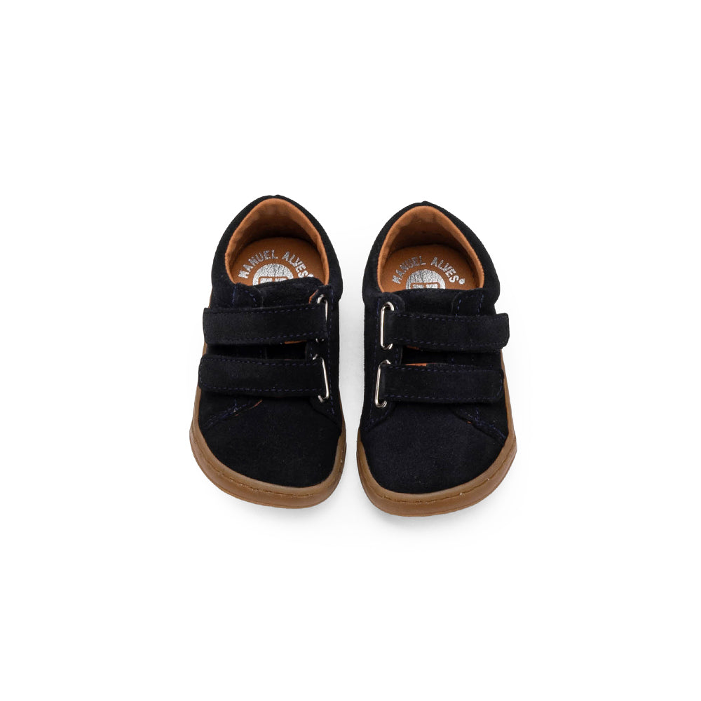 Sapato Casual Criança Camurça Azul Marinho