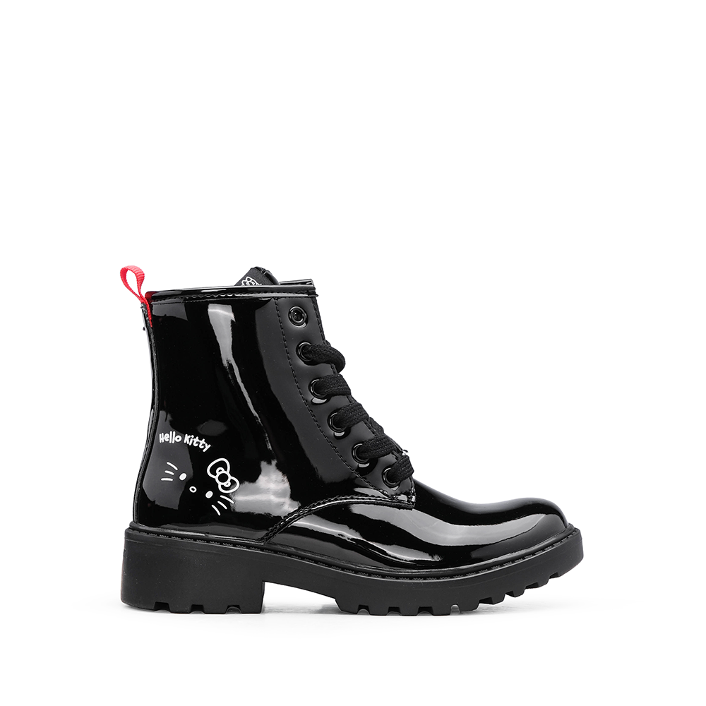 Botim Casual Criança Verniz Preto