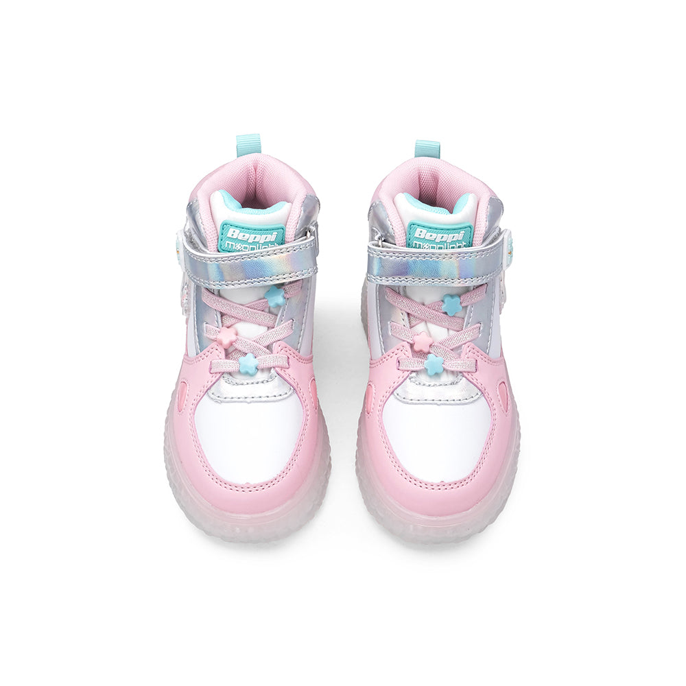 Sapatilha Casual Criança Branco E Rosa