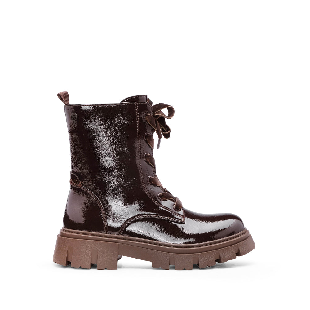Bota Militar Criança Castanho