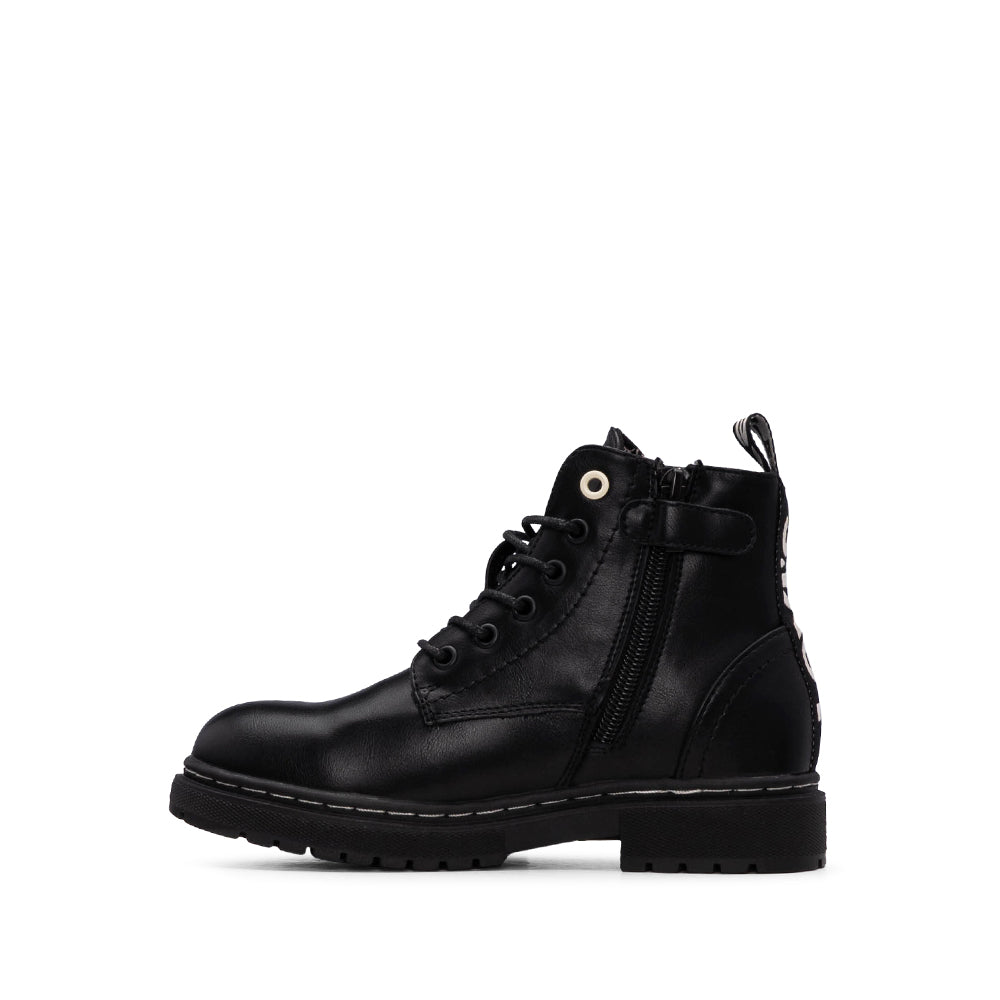 Bota Militar Criança Preto