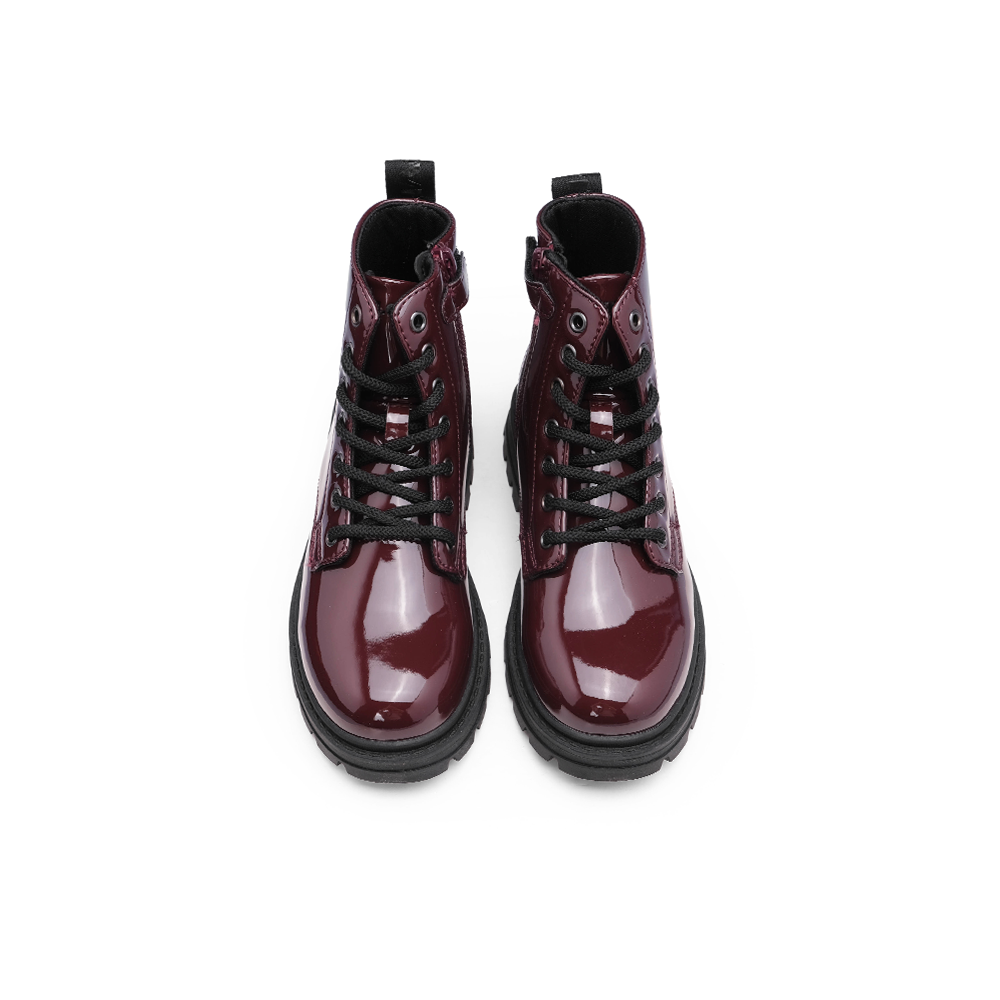 Bota Militar Criança Bordeaux
