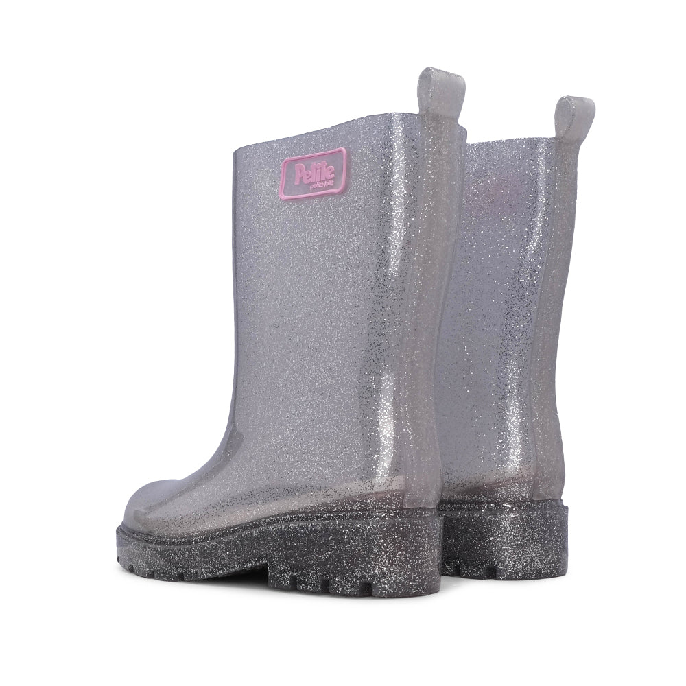 Bota Galochas Criança Prata