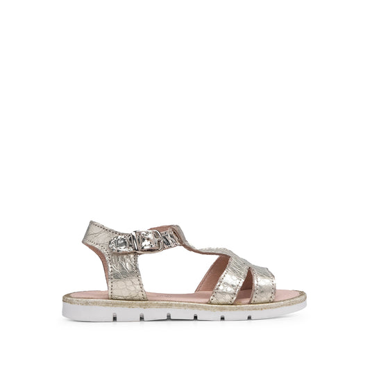 Sandália Casual Criança Pele Dourado