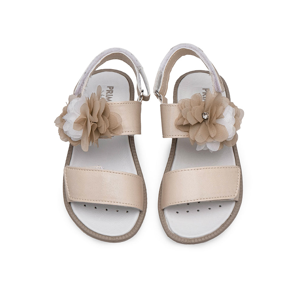 Sandália Casual Criança Pele Sintética Bege