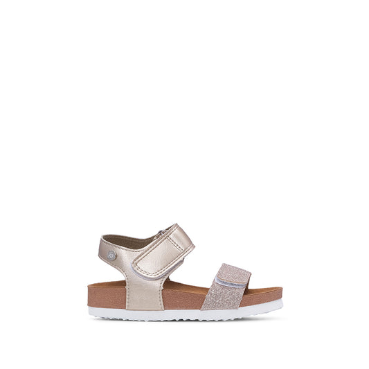 Sandália Casual Menina Dourado