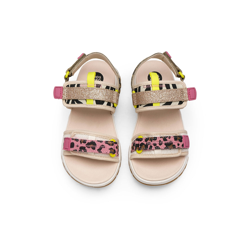 Sandália Casual Criança Leopardo
