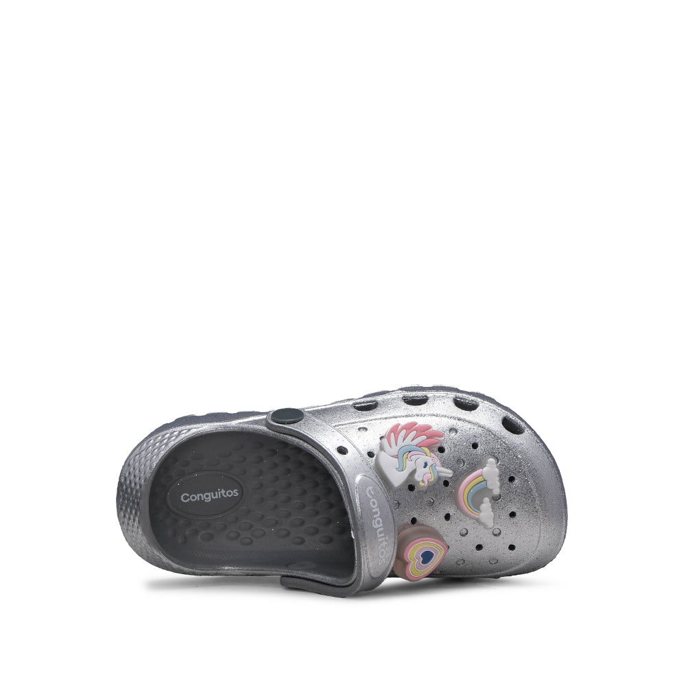 Chinelo Casual Criança Prata