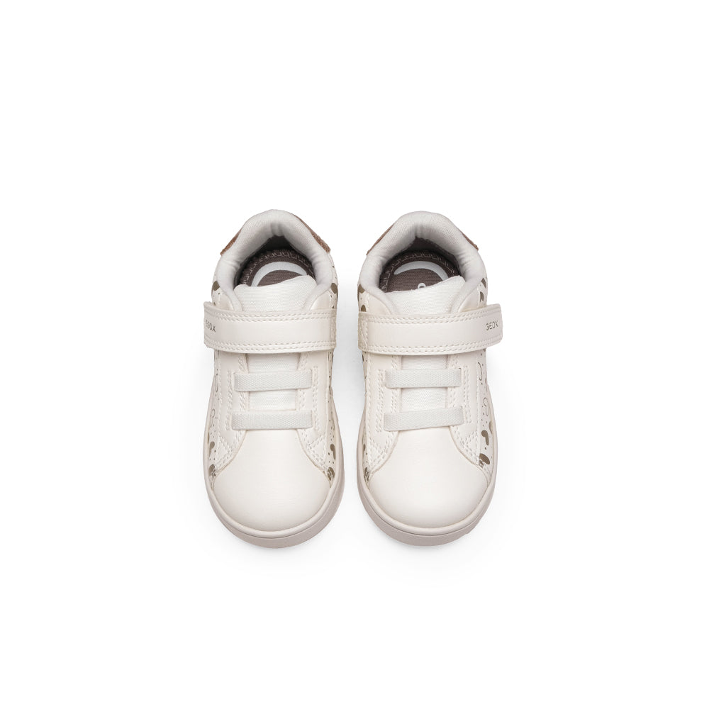 Sapatilha Casual Criança Branco E Ouro