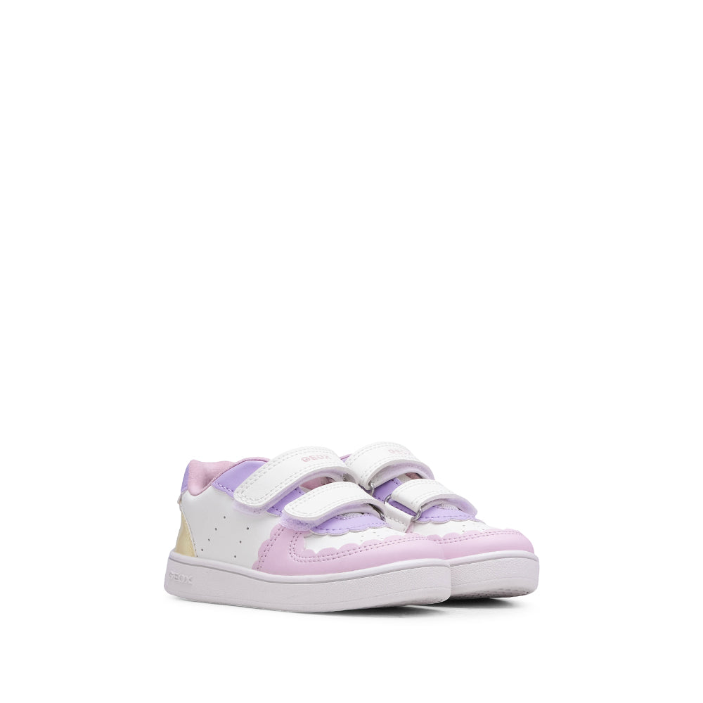 Sapatilha Casual Criança Branco E Rosa