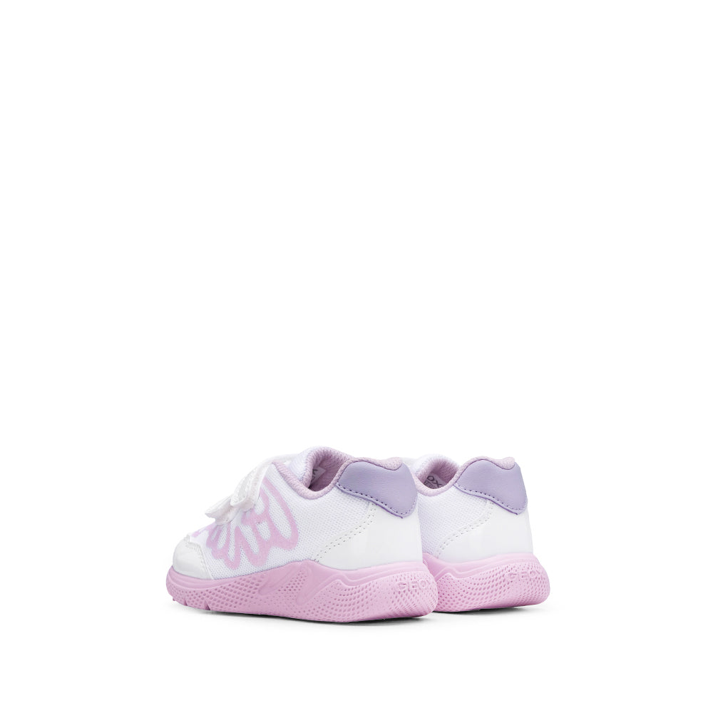 Sapatilha Casual Criança Branco E Rosa