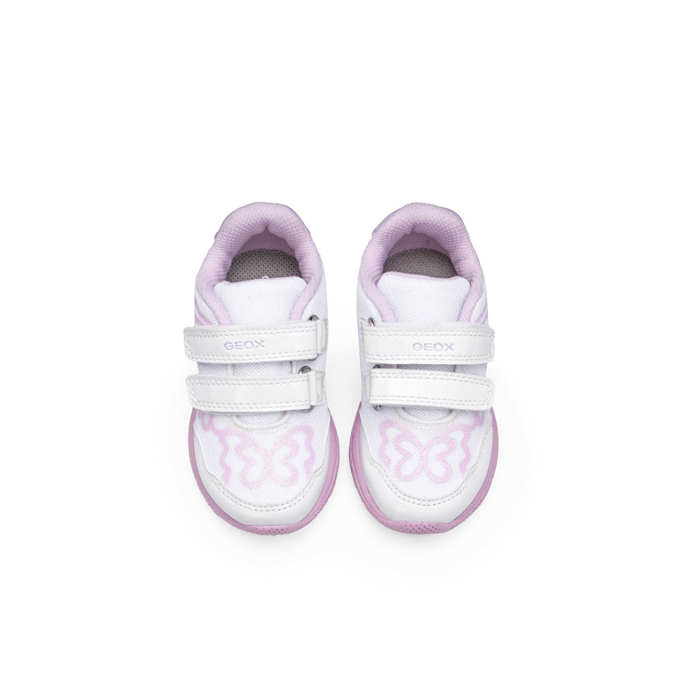 Sapatilha Casual Criança Branco E Rosa