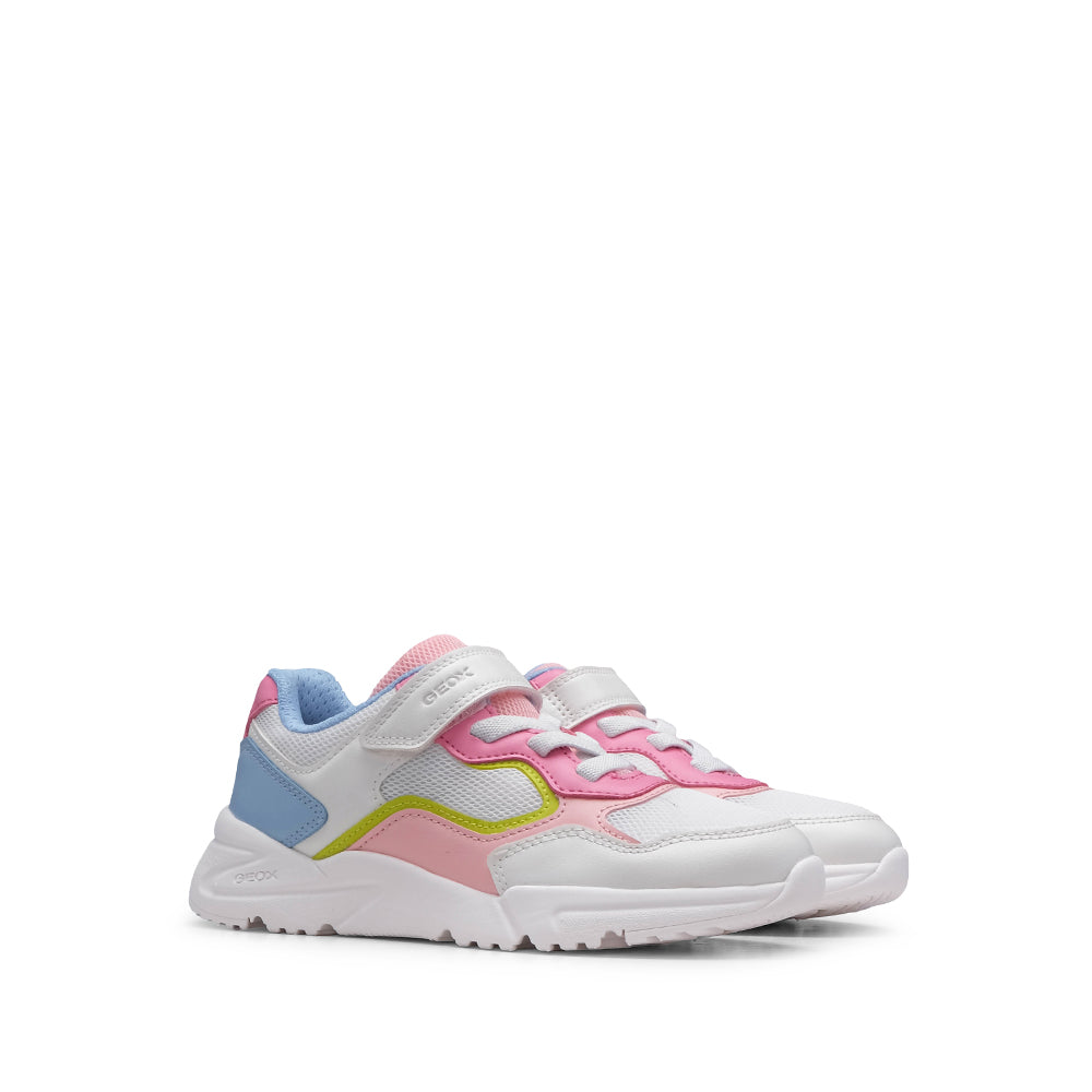 Sapatilha Casual Criança Branco E Rosa