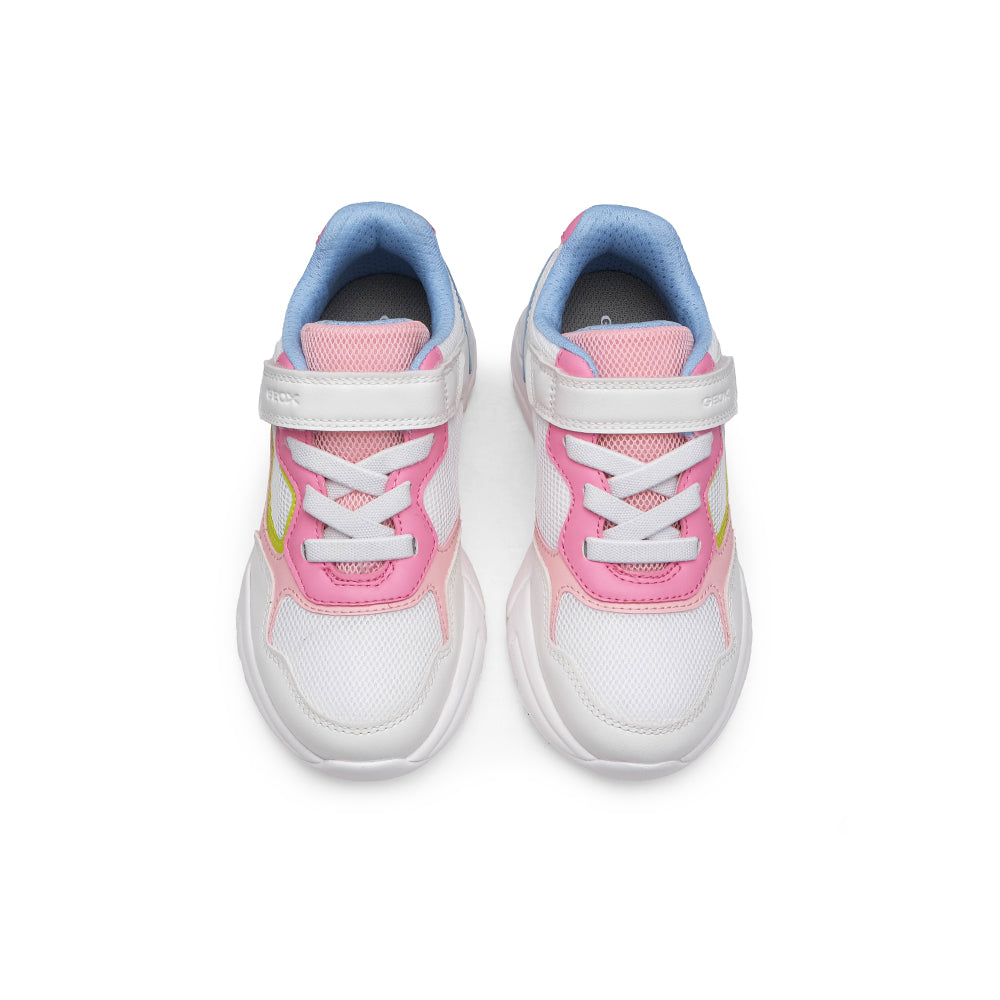 Sapatilha Casual Criança Branco E Rosa