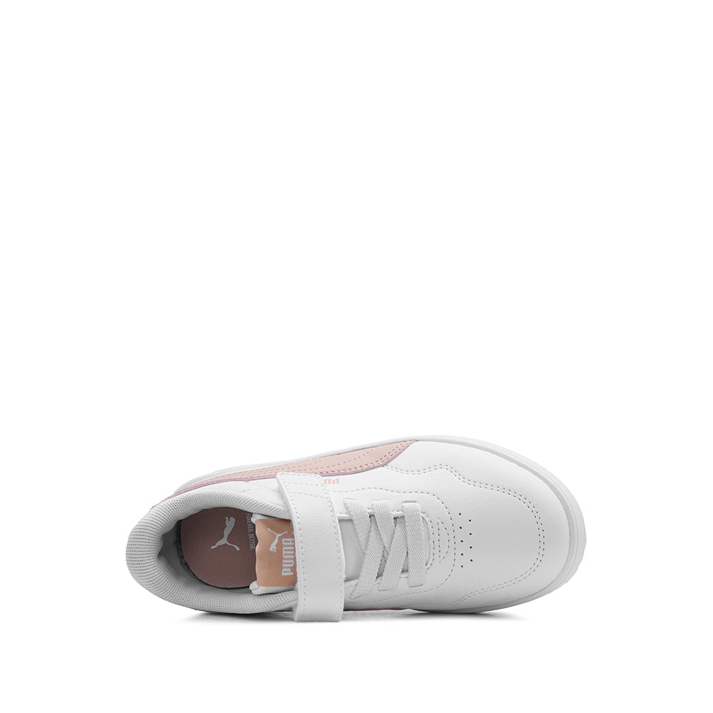 Sapatilha Casual Criança Branco E Rosa