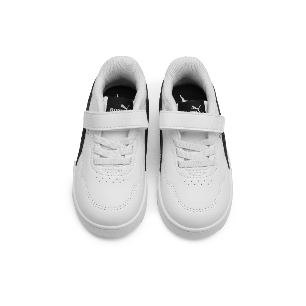 Sapatilha Casual Menina Pele Sintética Branco E Preto