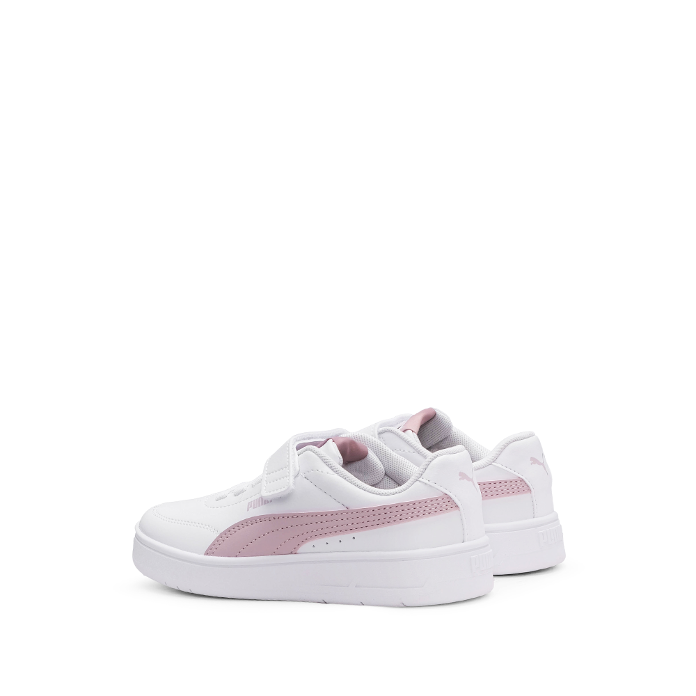 Sapatilha Casual Criança Branco E Rosa