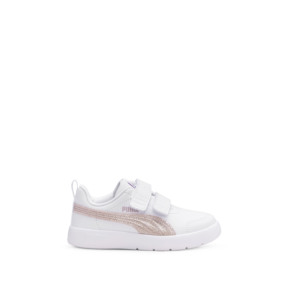 Sapatilha Casual Criança Branco E Rosa