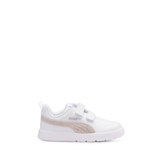 Sapatilha Casual Criança Branco E Rosa