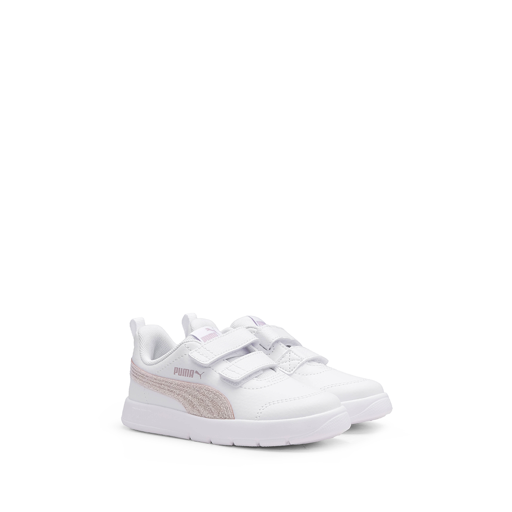 Sapatilha Casual Criança Branco E Rosa