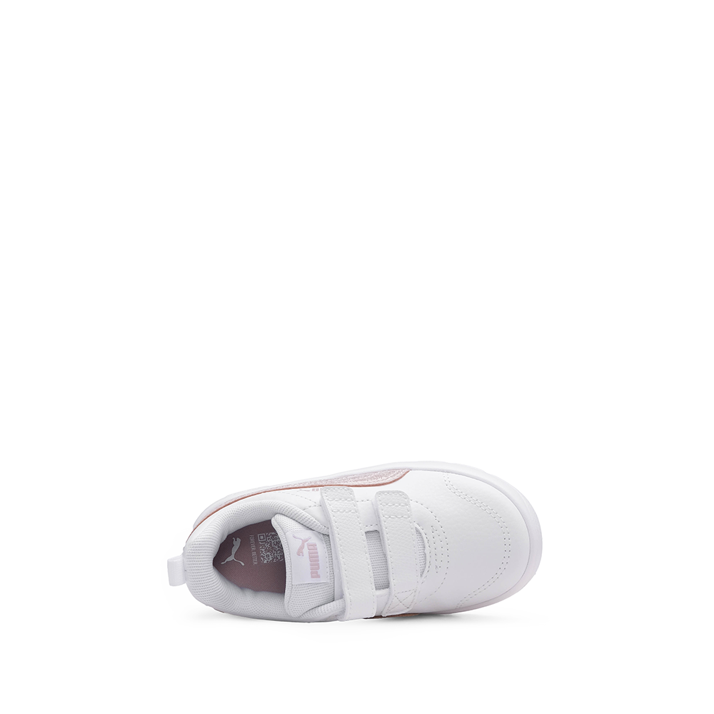 Sapatilha Casual Criança Branco E Rosa