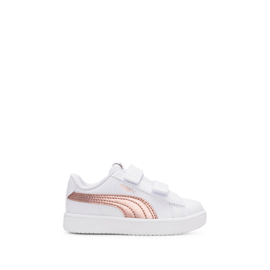 Pink Synthetic Leather Kids Casual Sneakers